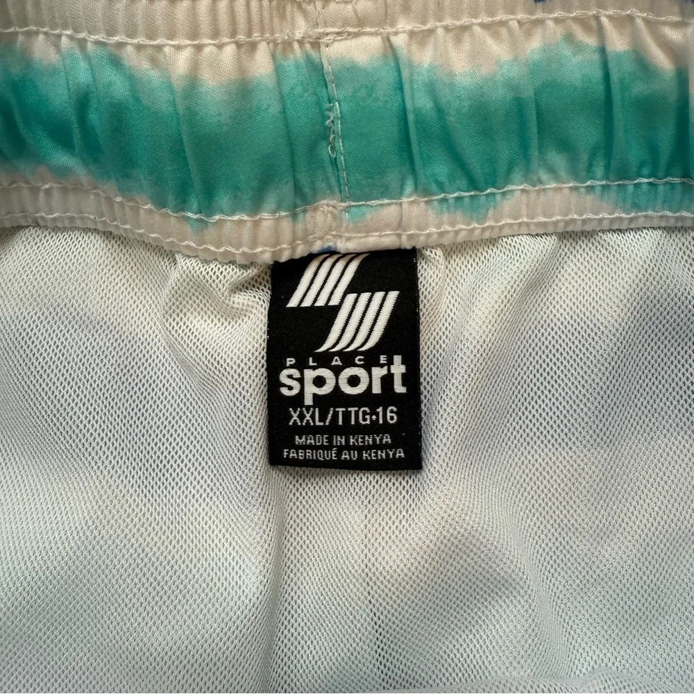 The Children’s Place Blue Striped Swim Trunks Boys Size XXL 16 Navy Narrows - Picture 7 of 7